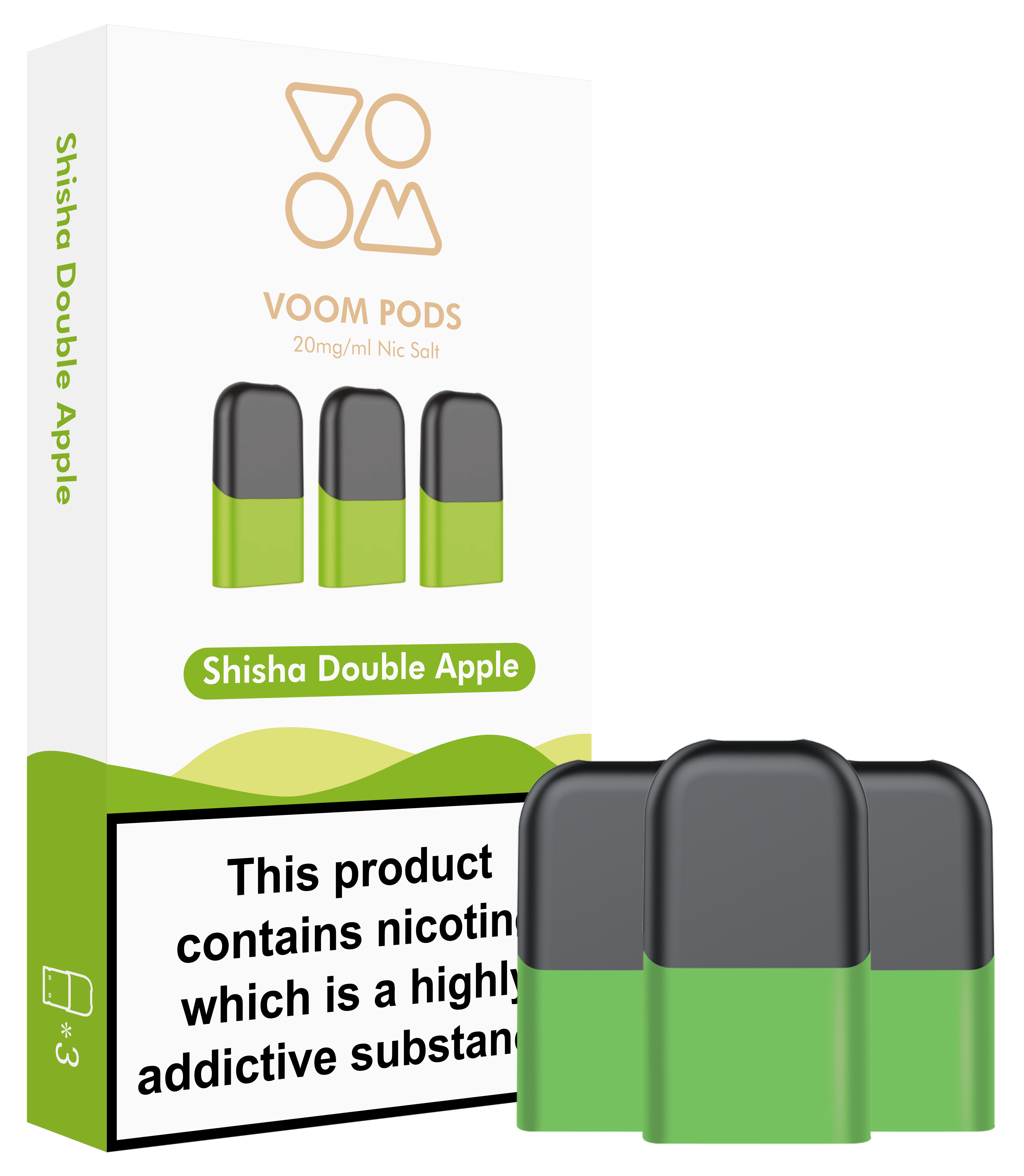 SHISHA DOUBLE APPLE PREFILLED POD